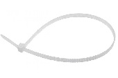 Хомут-стяжка кабельная нейлоновая с тройным замком REXANT 250x3,6 мм, белая, упаковка 100 шт.