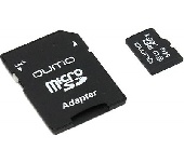 Карта памяти  64GB QUMO MicroSDXC Сlass 10 UHS-I, 3.0 с адаптером SD 