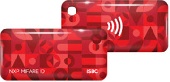 Брелок RFID Mifare ID 4 byte nUID (красный) 